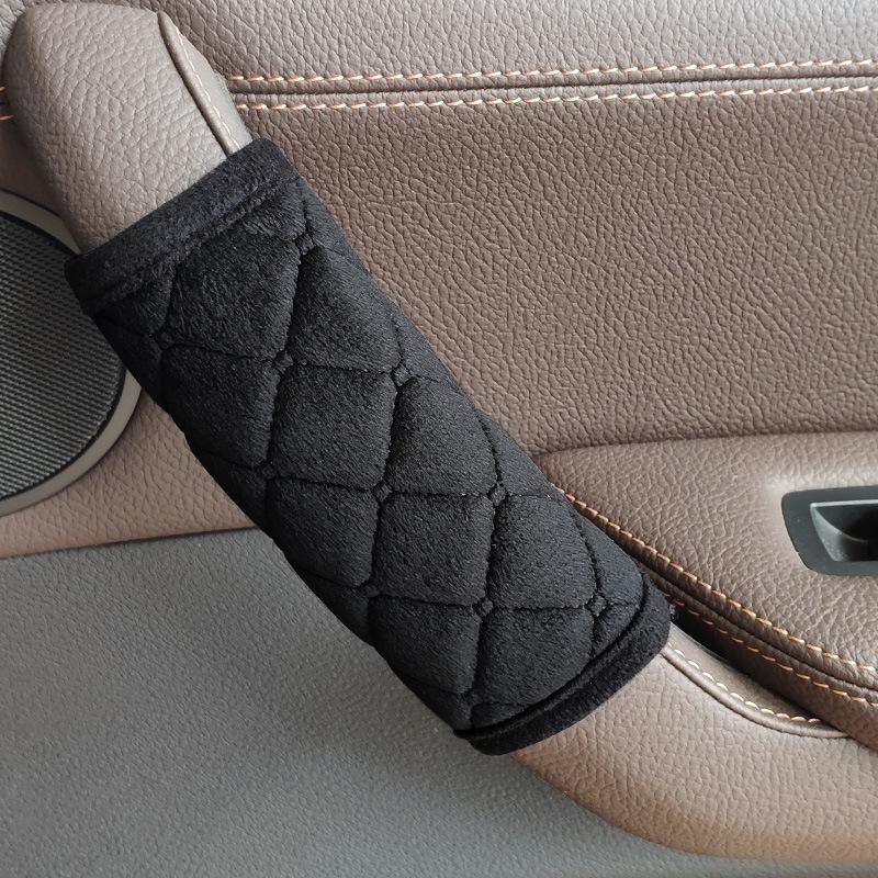 Car Door Armrest & Handle Flannel Cover - 4 Seasons Decorative Interior Protection