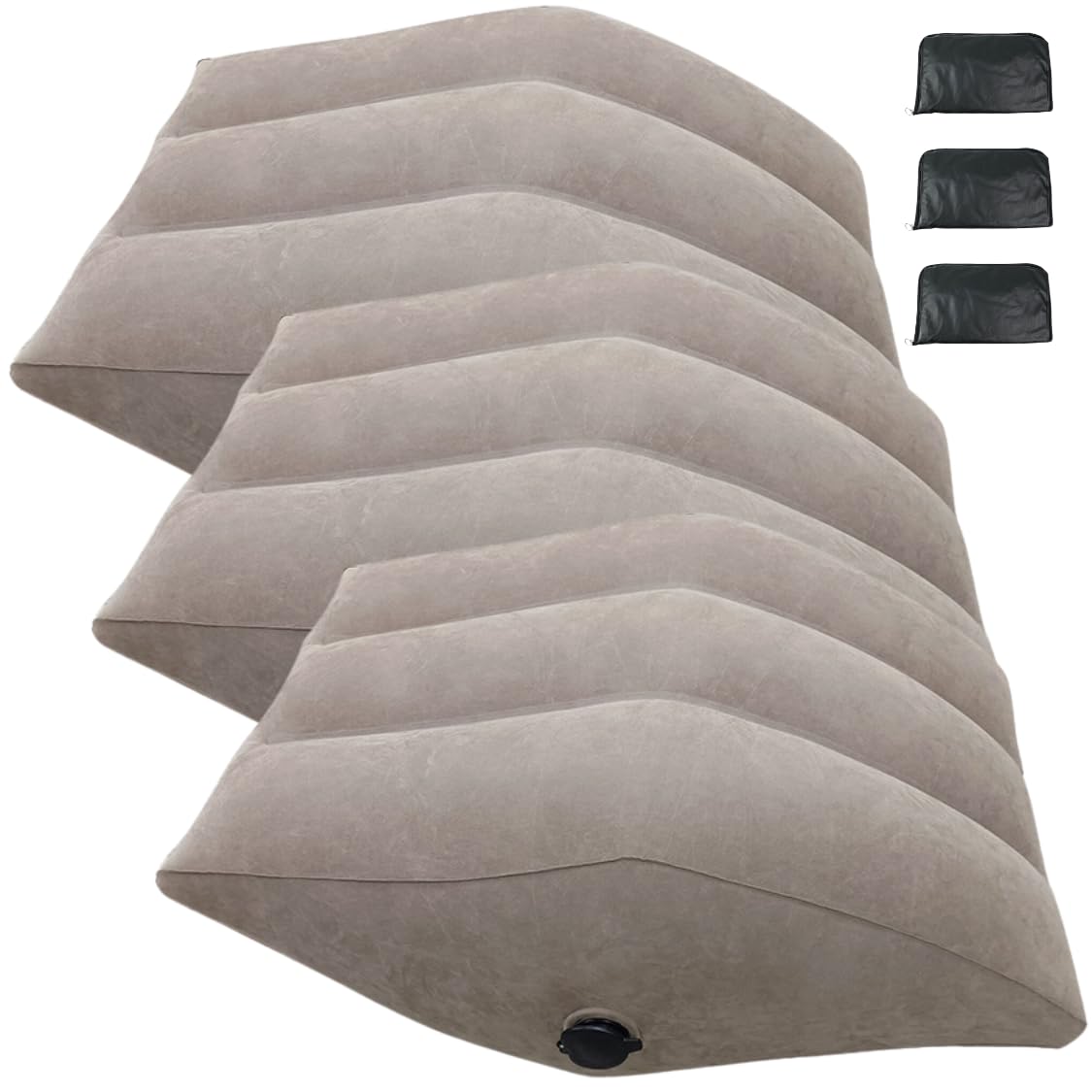 

adelphos Foot Footrest for Relieves Lumbar Air Storage Bag FOOT3 of Pillow, Sleeping, Swelling, Pillow, Cushion, Footrest, Stretch, Included, (Set 3)