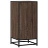 Sideboard in Brown Oak Look 35.5 x 35 x 76 cm Engineered Wood & Metal