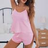 Satin Chiffon Sleepwear, Women's Summer Sexy Camisole Shorts, Home Wear