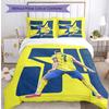 Set Lenzuola 3 Pezzi con Stampa Cristiano Ronaldo Morbido Delicato sulla Pelle Lavabile Copripiumino e Federe Set Stagione Unica Camera da Letto
