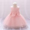 New Year Dress Toddler Baby Girl Dress Big Bow Baptism Clothes For Kids First Year Birthday Party Wedding Tutu Gown Christening Dress