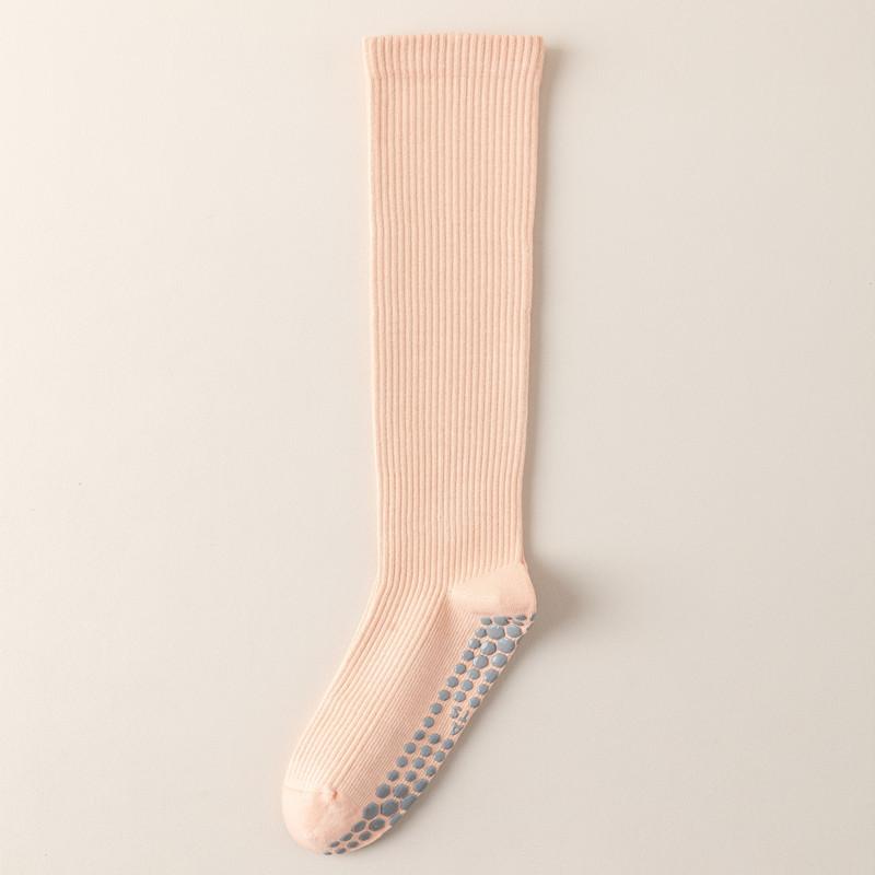 Color Matching Yoga Calf Socks Professional Non-Slip Pilates Pressure Sports Socks Children'S Fitness Dance Stockings