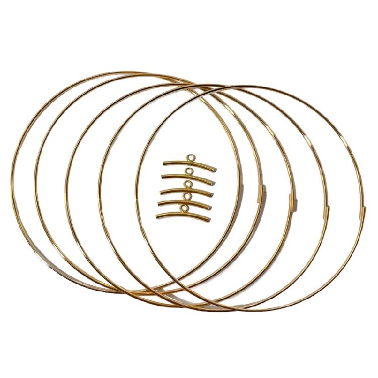 

5Pcs Dream Catcher Circle Ring for DIY Home Decorations Wreath Crafts Hoop Ring 8cm