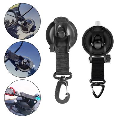 1/4 Pcs Heavy Duty Suction Cup Adjustable Strong Suction Cups with Securing Hook Tie Down Camping Tarp Accessory for Car Awning Boat