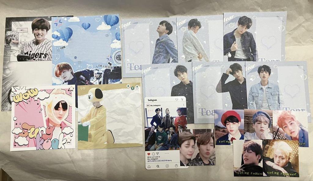 [USED] BTS Memo Pad, Korean Maker, Jimin Unit, All, Approximately 450 Sheets