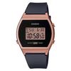 CASIO Standard Digital Womens Girls Wristwatch LW-204-1A No Makeup Box Black Rose Gold International Model