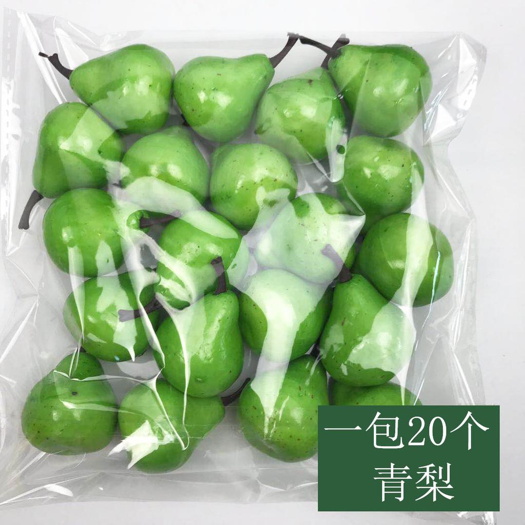 10PCS 2-3cm Mini Artificial Fruits Foods Vegetables Fake Apple Peach Orange Lemon Pear Banana Pepper Pumpkin Home Decoration