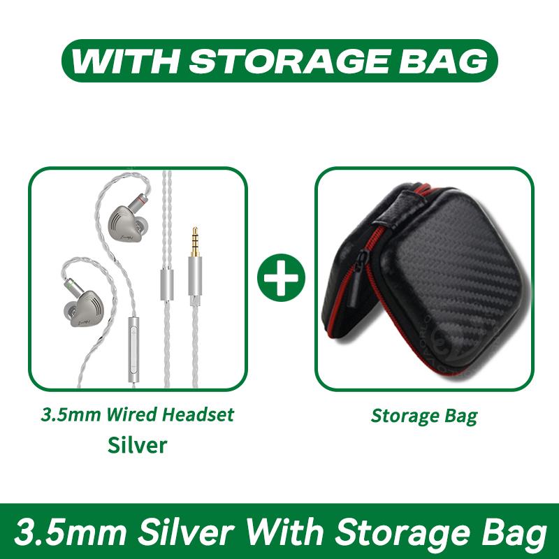 Fever HiFi Sound Effect Earphones Dynamic In Ear Monitor Headset Detachable Cable Noise Cancelling Music Sports Game Headphones