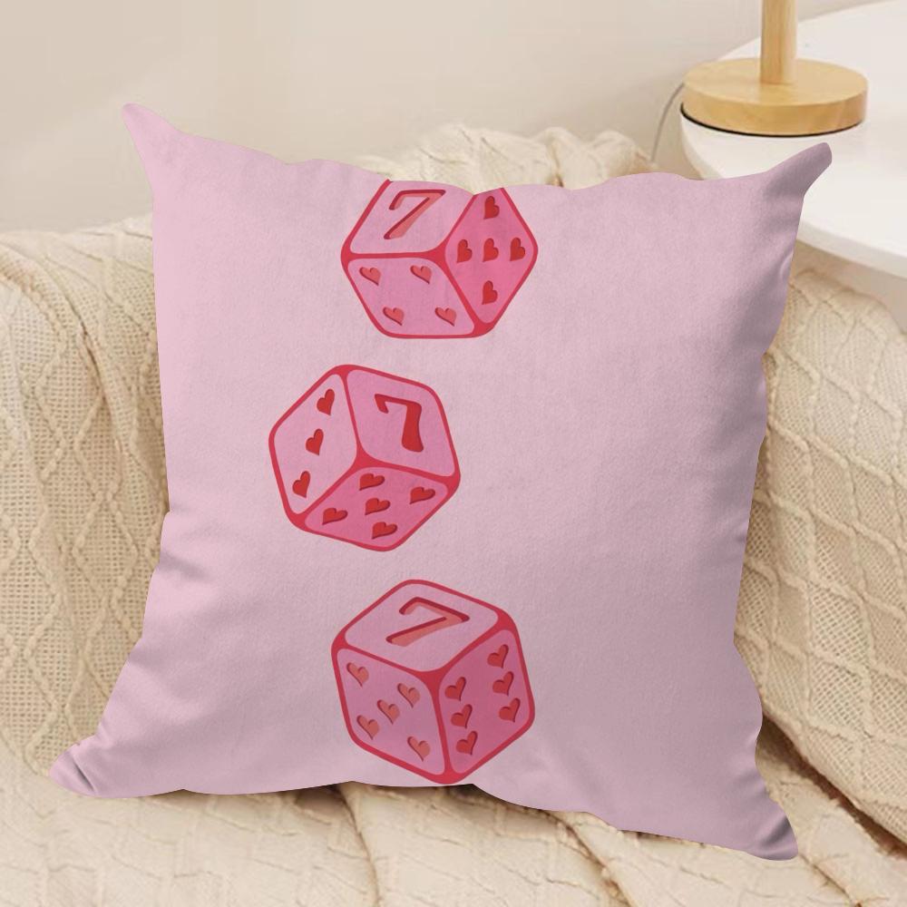 Lucky Numbers Christian Cushion Cover Soft Plush Fabric Double-Sided Printed Sofa Cushion Cover for All Seasons Home Decor Gift