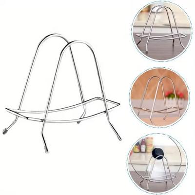 Stainless Steel Chopping Board Holder Pan Lid Rack Cutting Board Stand Holder Kitchenware Organizer For Cutting Board Pot Lid