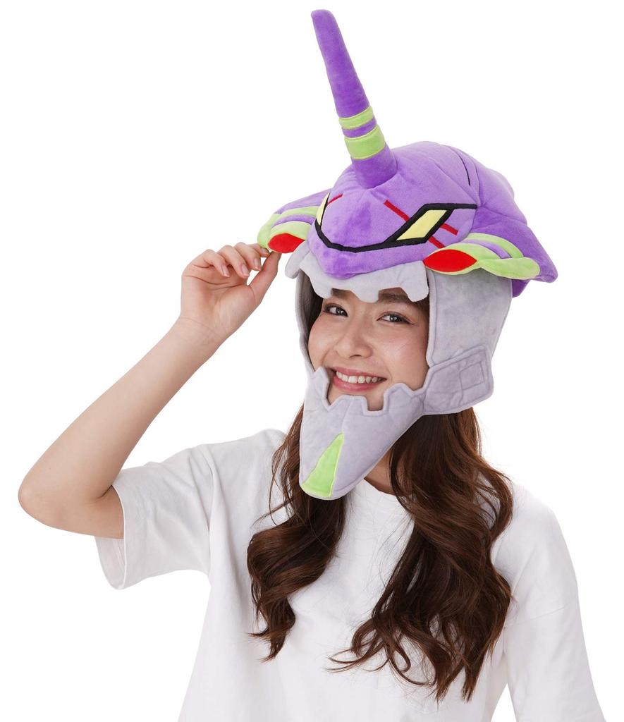 [Sazac] Neon Genesis Evangelion Unit-01 Purple Mascot Cap