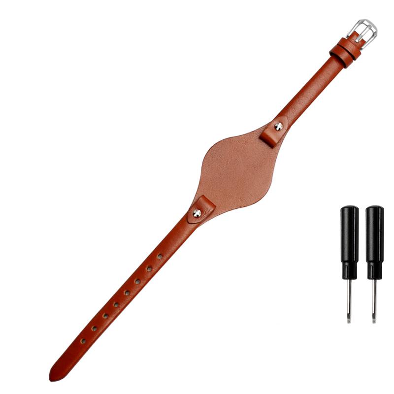 Klasický 8mm remienok na hodinky z pravej kože pre fosílne ES3077ES2830 ES3262 ES3060 séria mäkkého náramku z hovädzej kože pre ženy