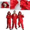 Salvador Dali Money Heist Cosplay Costume For Adults In Stylish Red Jumpsuit Design