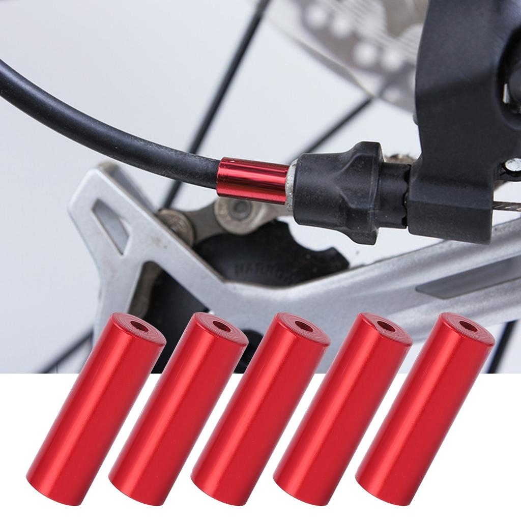 Aluminum Alloy Bike Shifting Cable Tube Cap for 4mm Cable Shift Cables Caps AccessoriesRed