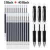 43 STUKS Gelpennen Navullingen Set Kawaii Schrijfwaren schrijfpen Zwarte/rode/blauwe inkt 0,5 mm Balpen Kantoor schoolbenodigdheden