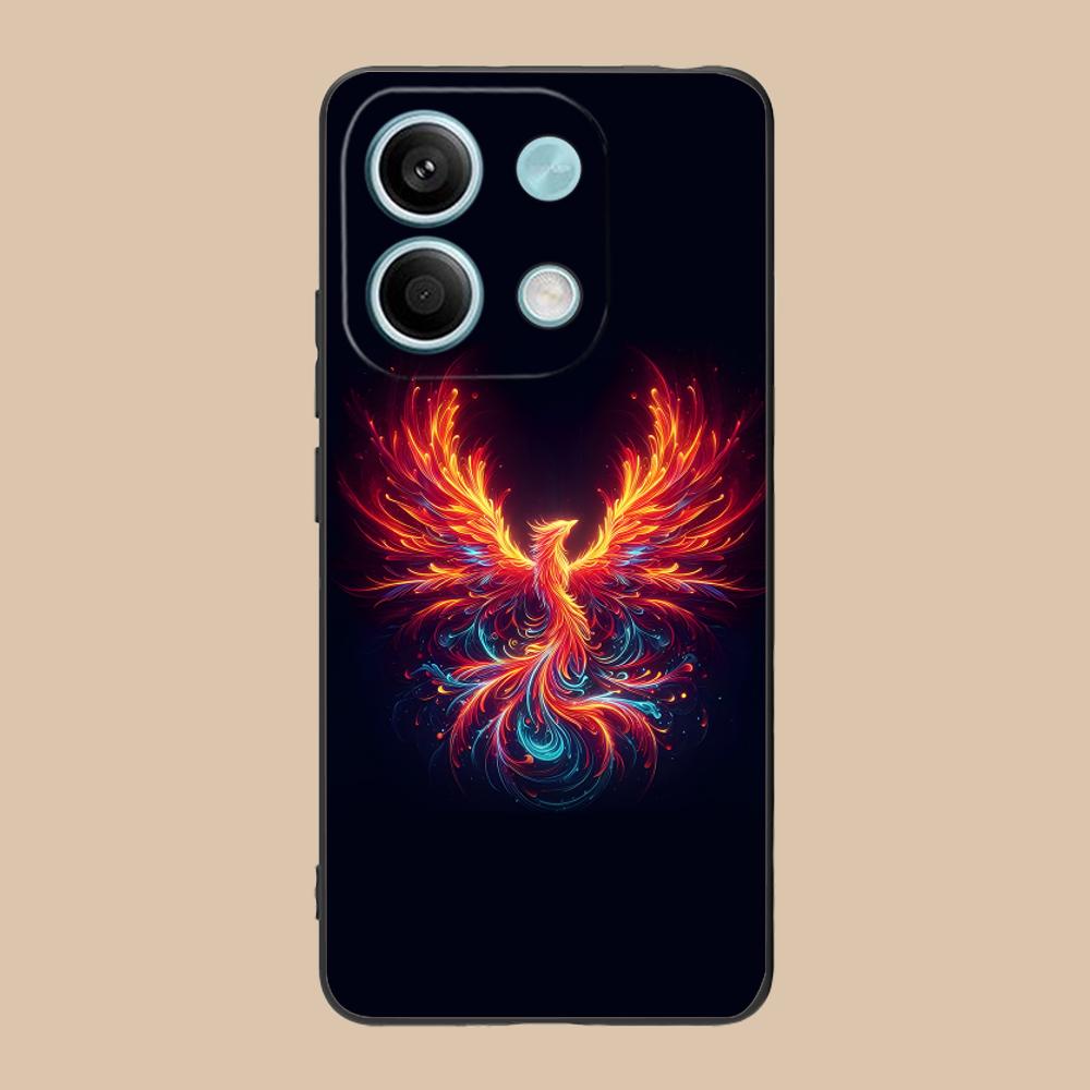 Luxury Phoenix Mobile Cell Phone Case for Xiaomi 15 14 13 12 Mi 11 T Ultra Lite Pro S X 5G Colorful Printing Cover Cover Luxury