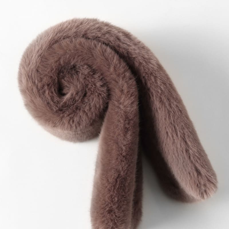 LALA Winter Fur Scarf - Cocoa