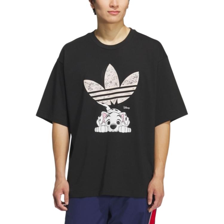 

Adidas Originals X Disney Classic Sports Series Round Neck Fashion Soft Comfortable Versatile Short Sleeve T-Shirt Men Tops KG6684 XL
