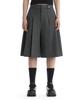 Teulimingbeodeu Rivet Detail Pleated Shorts [Charcoal]