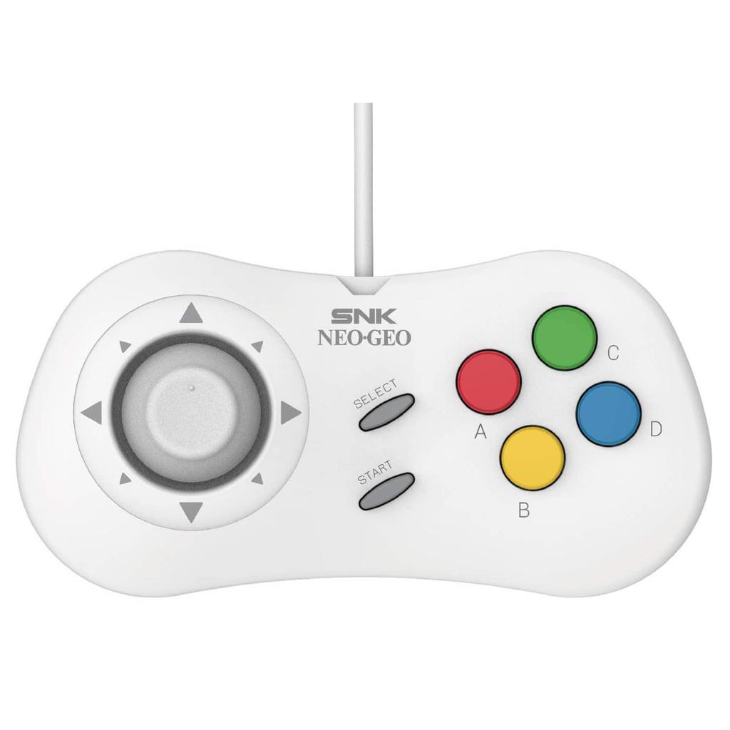 NEOGEO Mini PAD White SNK Classic Wired Game Controller for NEO GEO Arcade Stick Pro - Mini/NEO-GEO