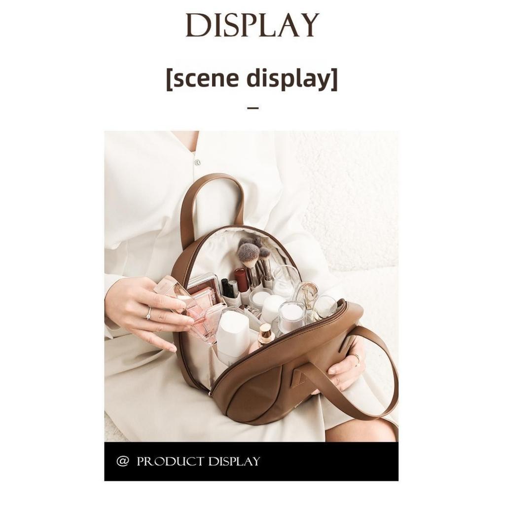 Skořepinová kosmetická taška pro ženy, velkokapacitní vodotěsná přenosná toaletní taška, velká taška na uskladnění make-upu