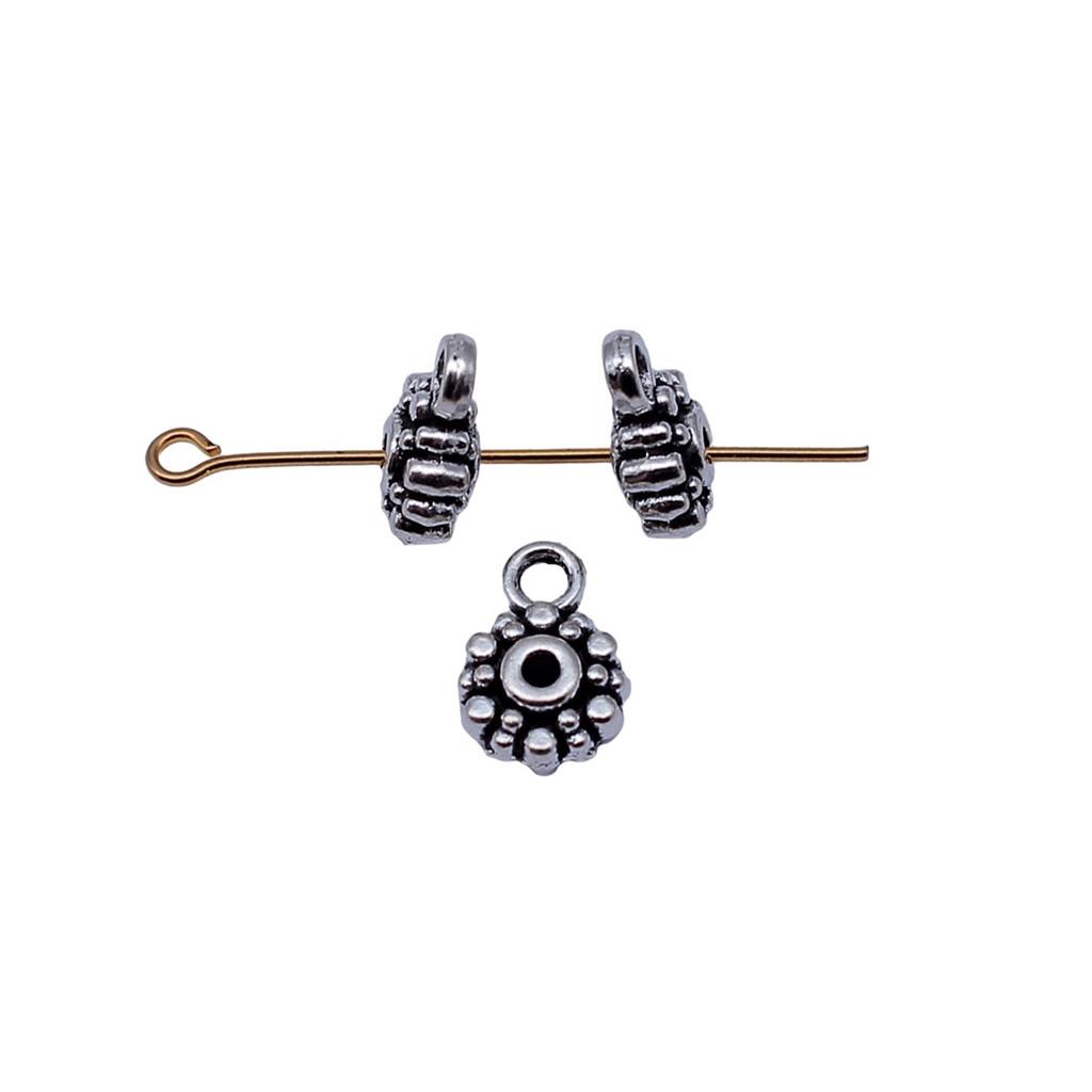 Antique Twisted Pattern Bail Connectors For Charm Attachments Craft Jewelry Accessories