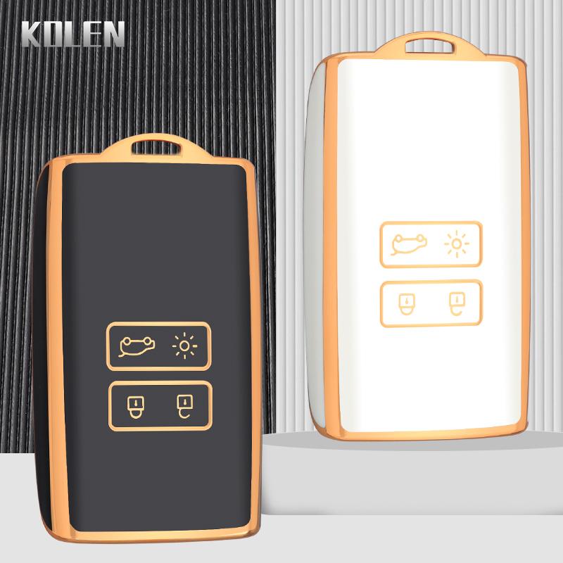 Tpu Car Remote Key Case Cover Shell For Renault Koleos Kadjar Megane Clio Captur Talisman Espace Kangoo Sandero Fob Accessories