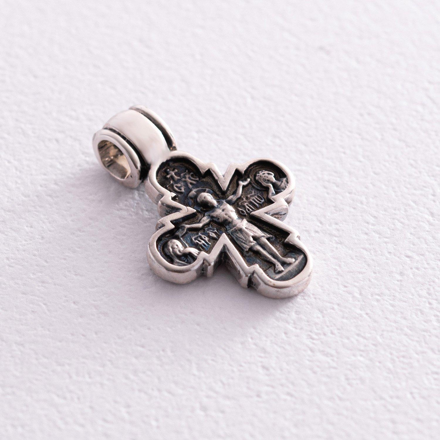 

Срібний православний хрест із чорнінням Oniks срібний