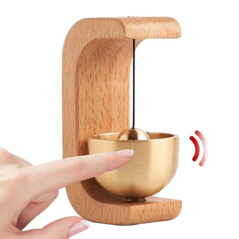 Sinos de vento de madeira japoneses, campainha sem fio, campainha de porta de entrada, sino de vento decorativo para abertura de casa, decorações penduradas