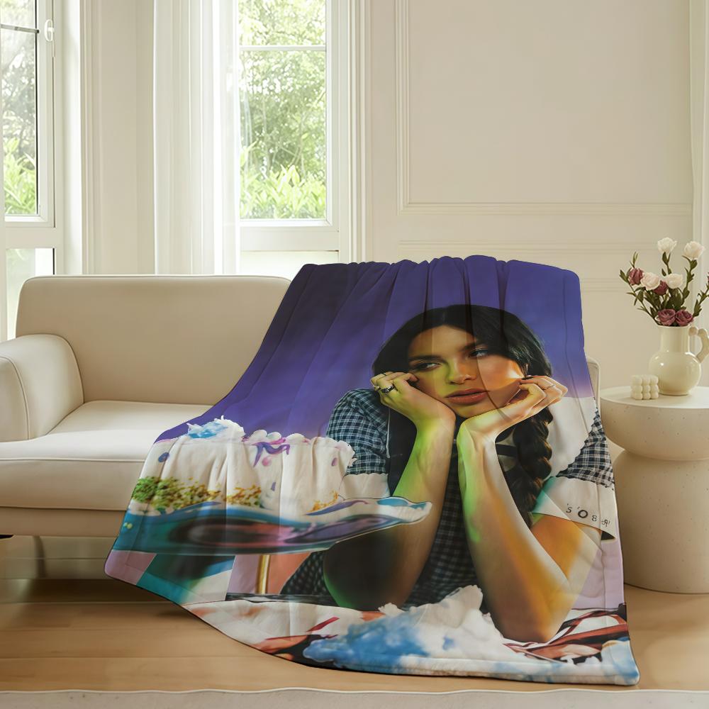 

American singer O-Olivia R-Rodrigo Blanket For Sofa Office Bed Plane Travel Sleep Read Relax Camping Soft And Warm 30x40in