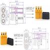 5 Pairs Amass MR30 Plug to MR-30 Bullet Male and Female Connector Adapter with Sheath Housing for DIY Battery RC Car Airplane