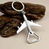 Unique Airplanes Design Keychain With Bottle Opener Function Sturdy Metal Construction Perfect Gift For Outdoor Adventures Daily Use