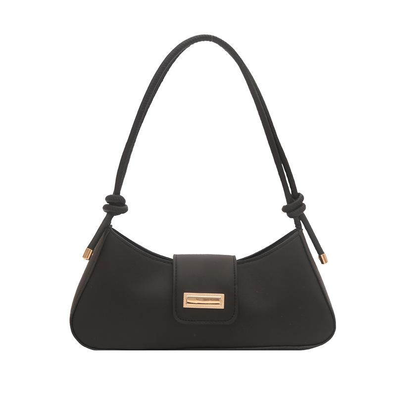 

Textured niche underarm bag new simple casual handbag fashion shoulder bag messenger bag bag women чёрный