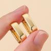 1 Pair Women Earrings, Hypoallergenic U-Shaped Hoop Earrings, Smooth Polished Surface Copper Earrings for Jewelry Gift