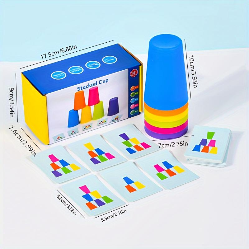 

Настольная игра Battle Stacking Cups Сортировка по цвету Когнитивная тренировка Головоломка Соревновательная игра Stacking Cups Интерактивные игрушки для родителей и детей
