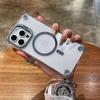 New U2 airbag holder Magnetic mobile phone case Apple 17PRO metal lens holder Suitable for 17AIR anti-drop case