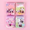 Cartoon Animal Pocket Notebook Wire Bound Memo Notepad 3D Rabbit Girl Panda Duck Mini Spiral Notebook School Office Supplies