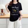 2026 New Summer Cartoon Mushroom Print Women's Round Neck Plus Size Casual Half Sleeve T-shirt