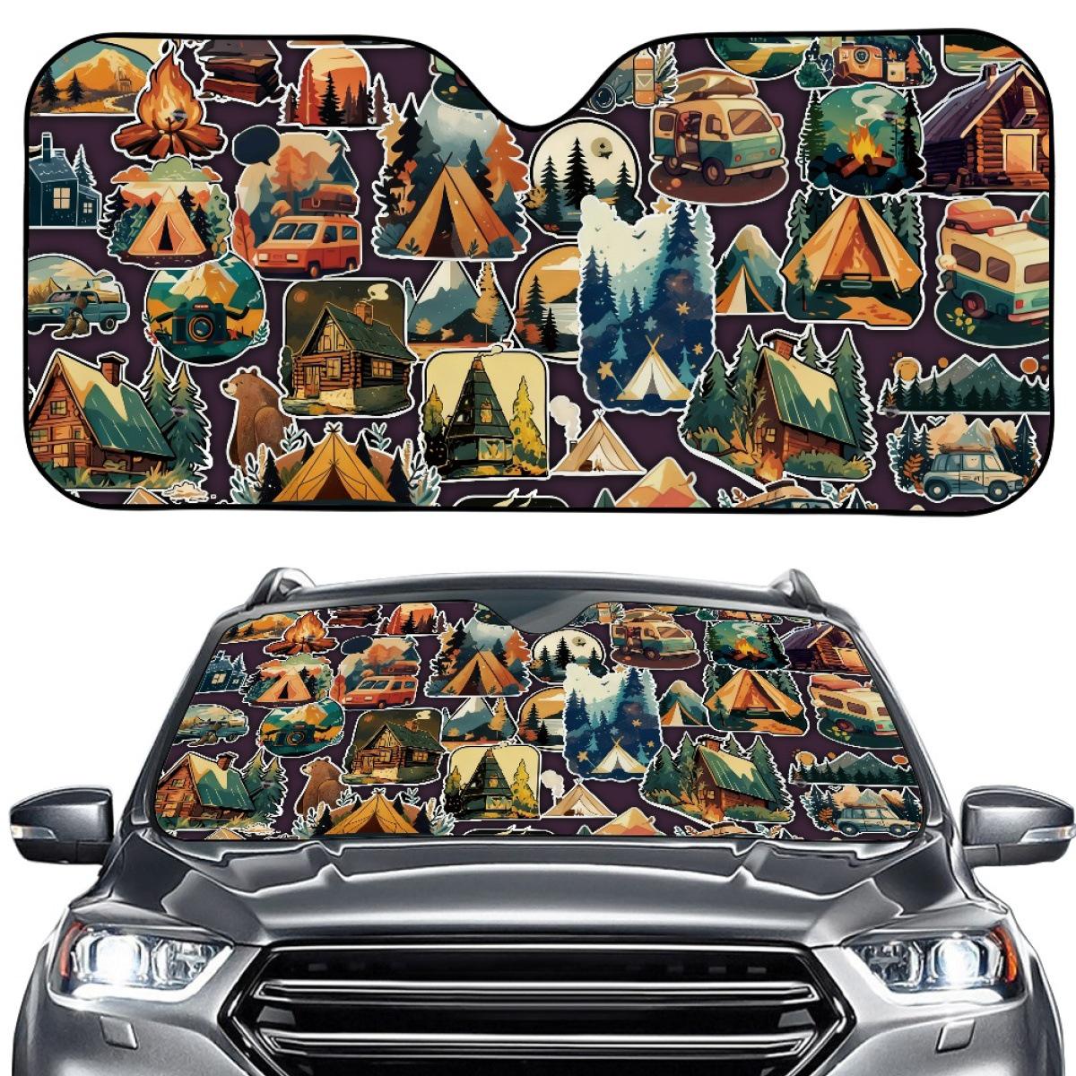 

Portable Foldable Car Heat Insulation Curtain - Summer Windshield Sunshade One Size