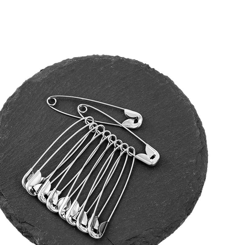 Vintage Large & Small Safety Pins: U-Shaped Brooch and Paper Clip Style for Clothes