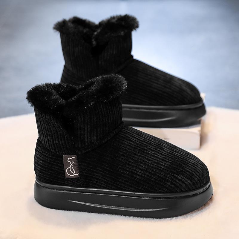 

New winter cotton shoes piled and thickened sports cotton shoes to keep warm 38-39 чёрный