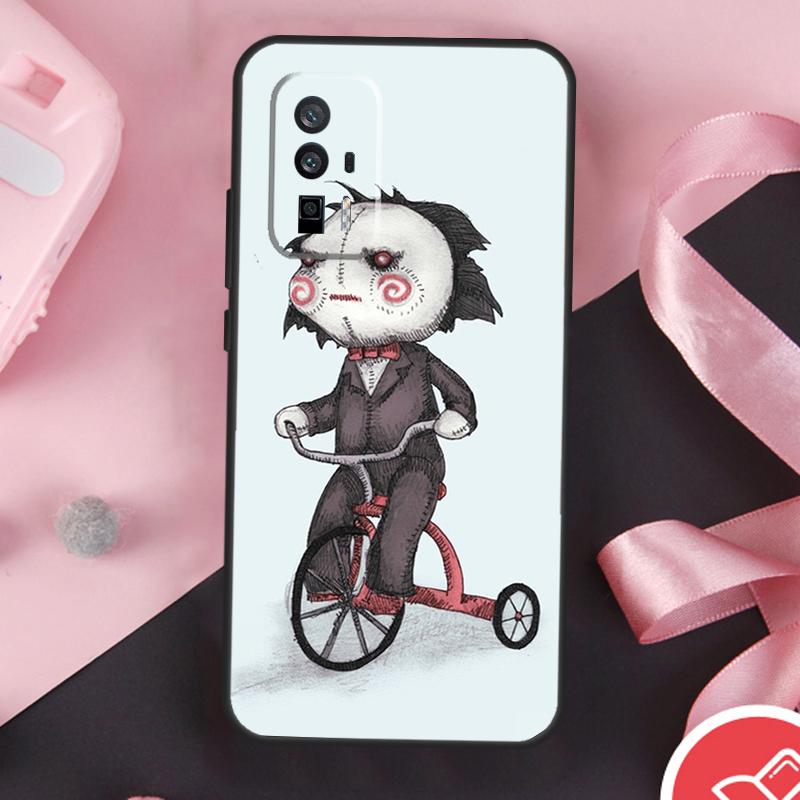 Saw Jigsaw Puppet Case For Xiaomi 13 14 Ultra 11T 12T 13T Pro 12 Lite POCO X6 Pro F5 M6 X5 X3 F3 M5s F6 Cover