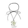Y2K Irregular Flower Choker Necklace Collar Necklace Clavicle Chain Summer Neckband Party Jewelry for Women Girls