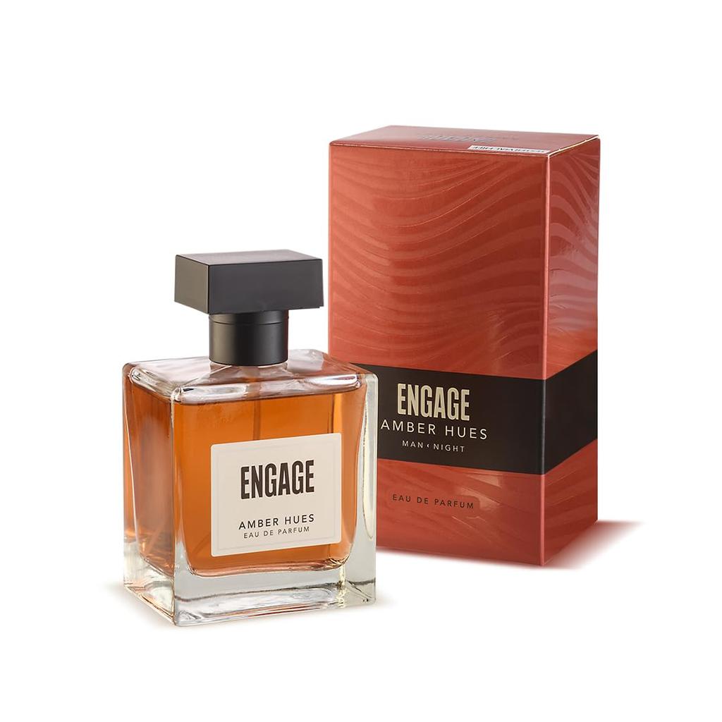Engage Amber Hues Perfume For Men Long Lasting Ambery Warm Fragrance 100ml Ideal Gift For Special Occasions
