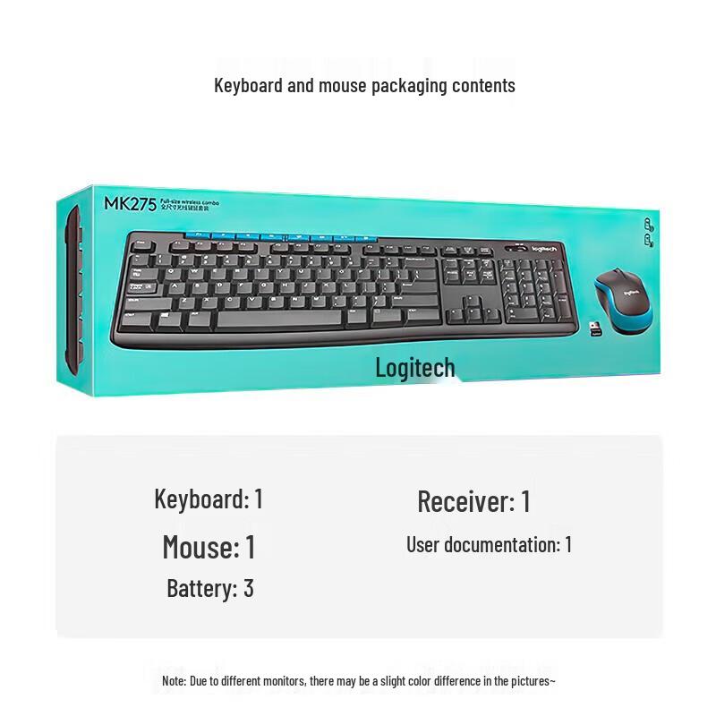 Logitech MK275 Wireless Keyboard and Mouse Combo