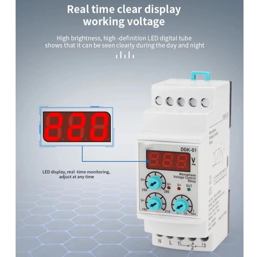 

Adjustable Overvoltage and Undervoltage Protection Relay OPS10V63 with LED Display for Industrial Machinery and Lighting Systems China Mainland