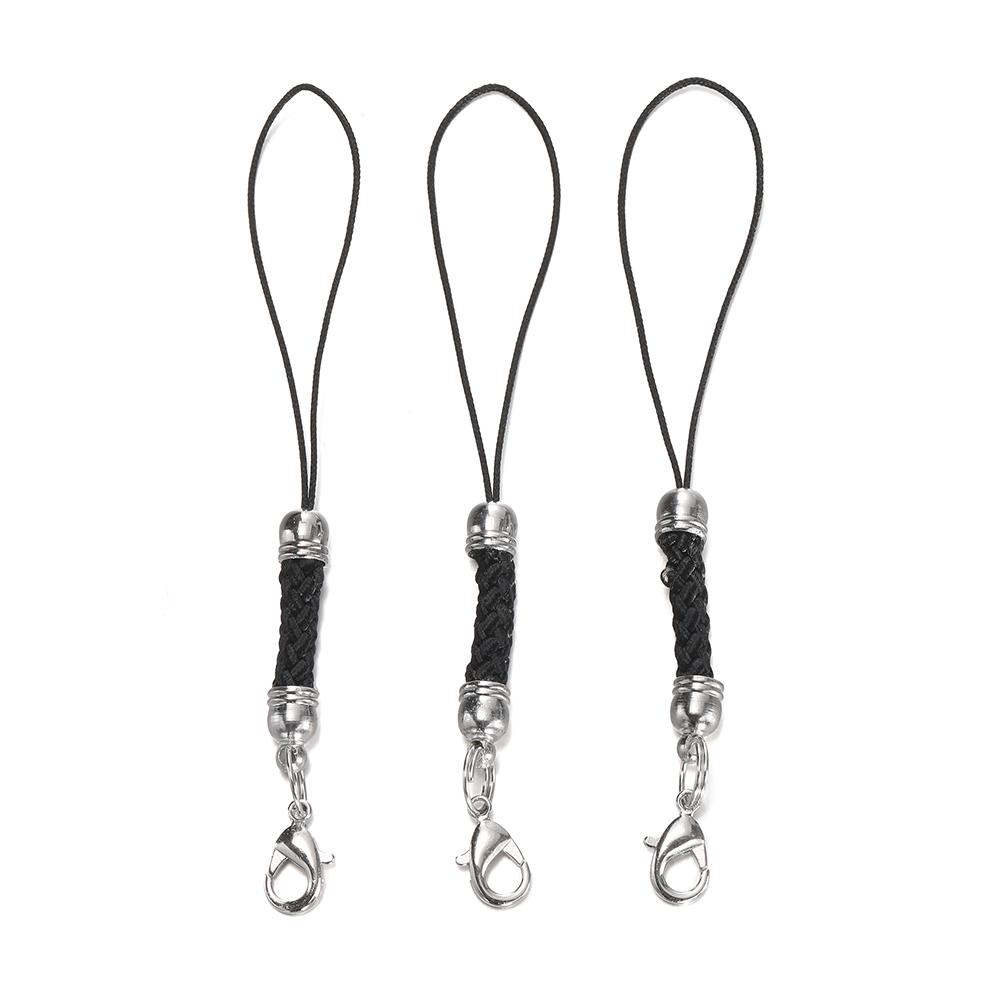 10/20pcs Keychain Rope with Lobster Clasp Jump Rings Lanyard Lariat Strap Cord For DIY Keyring Pendant Jewelry Making Supplies