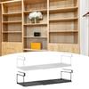 Under Shelf Storage Basket Expandable Carbon Steel Kitchen Cabinet Organizer Shelf for Office Pantry