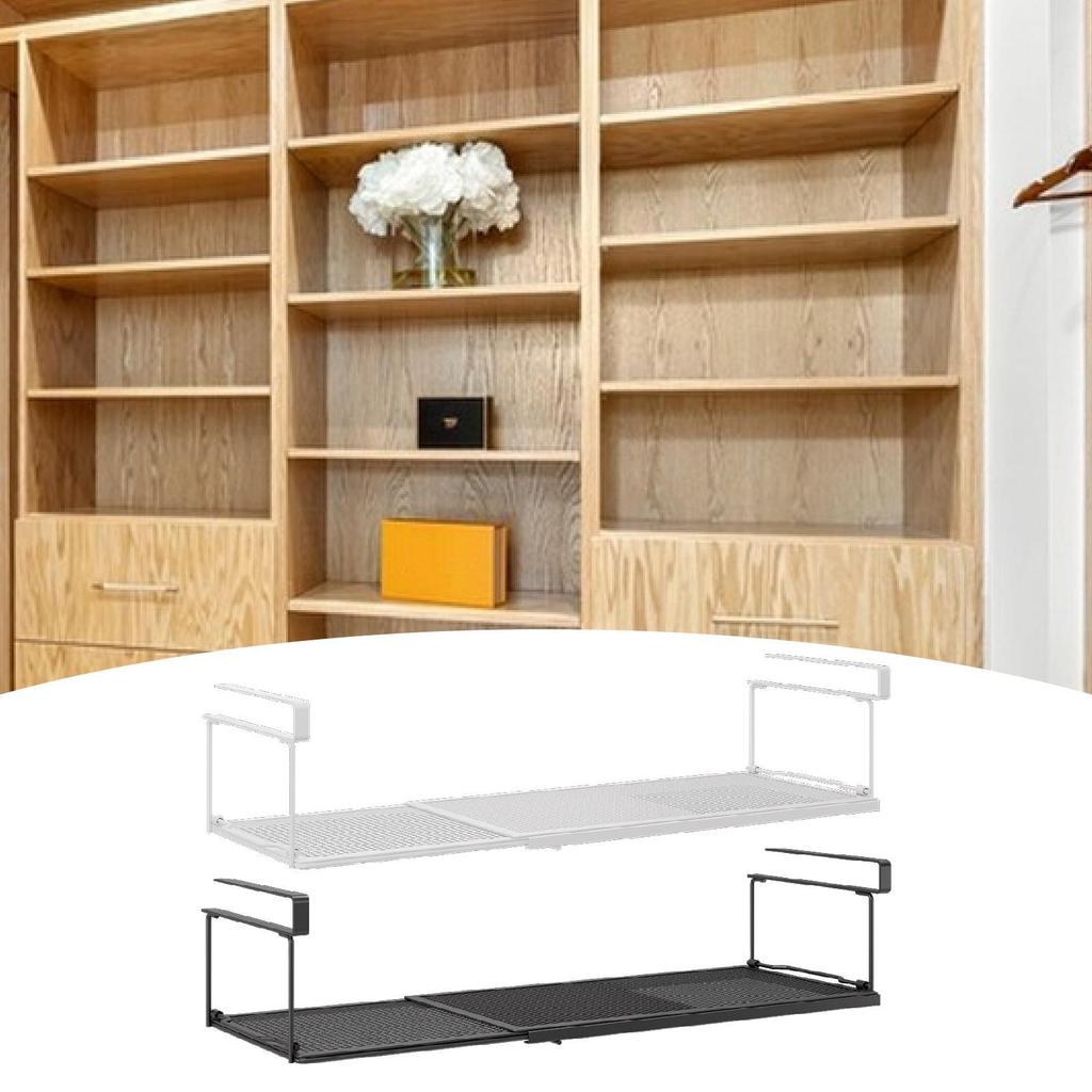 Under Shelf Storage Basket Expandable Carbon Steel Kitchen Cabinet Organizer Shelf for Office Pantry